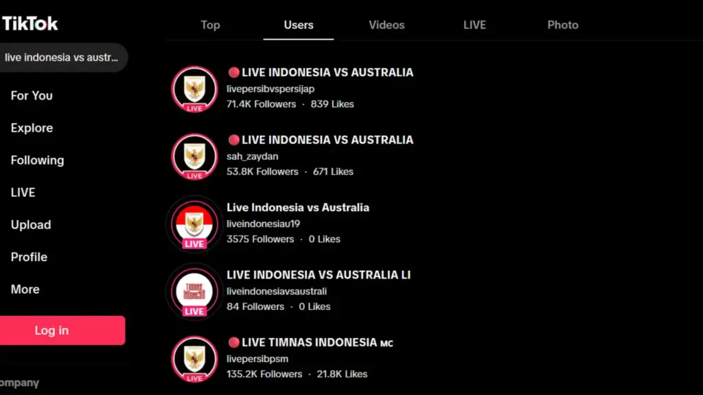 Cara Nonton Live Streaming di Tiktok